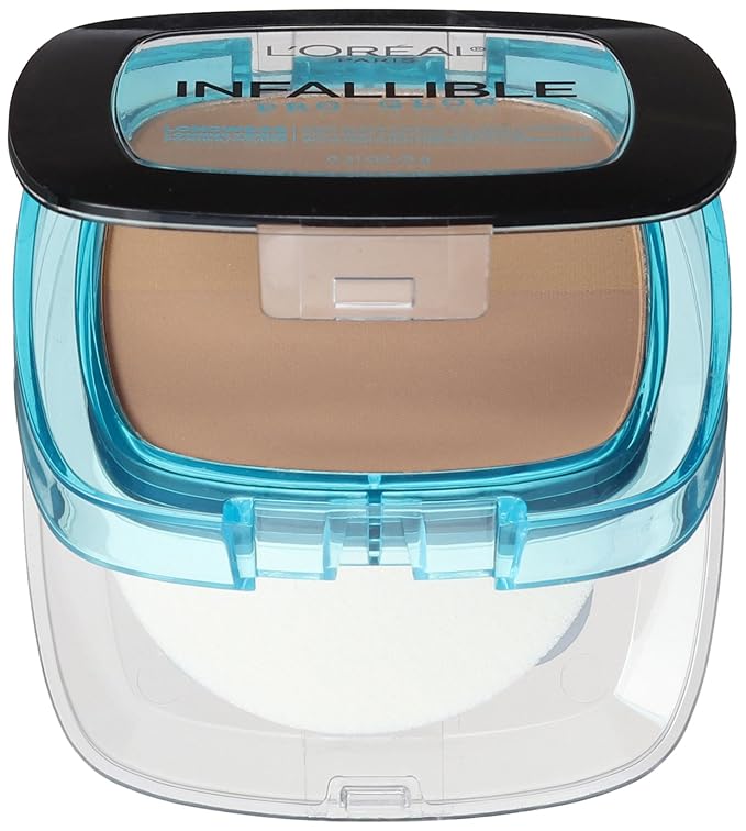 L'Oréal Paris Infallible Pro Glow Pressed Powder, Natural Beige, 0.31 oz.