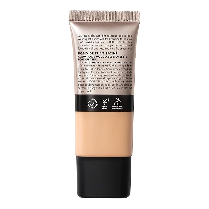 e.l.f. Soft Glam Foundation, Medium Coverage, Long-Lasting & Buildable Foundation For A Smooth, Satin Finish, Vegan & Cruelty-Free, 23 Light Cool