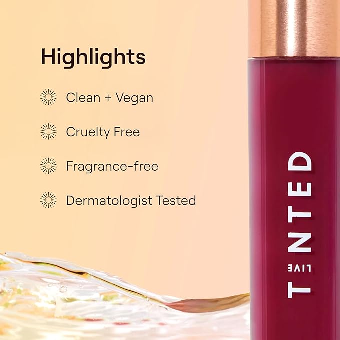 Live Tinted Softgloss Juicy Lip Gloss For Women – Hydrating Non-Sticky Lip Gloss with Hyaluronic Acid, Coconut Oil & Shea Butter – Sheer, Juicy Shine – Raspberry Rose .88 Oz