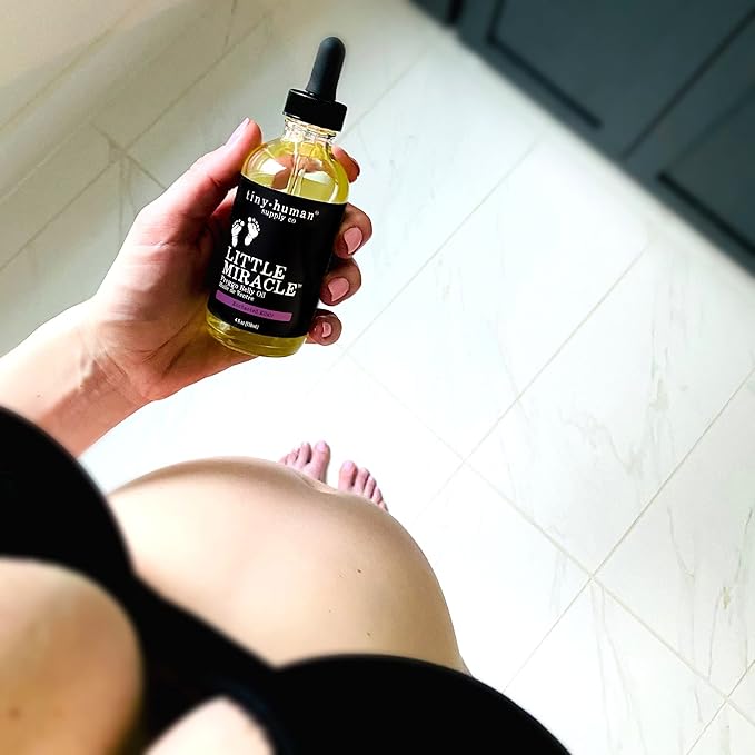 Little Miracle Preggo Belly Oil (Lemon & Lavender) for Pregnancy Stretch Marks and Itching