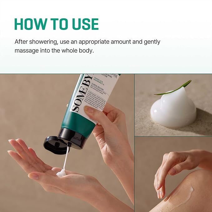 SOME BY MI AHA BHA PHA Miracle Calming Body Lotion – 6.76oz, 200ml – Korean Exfoliating Salicylic Acid Body Moisturizer for Dry Skin – Daily Hydration & Soothing Care with Centella – Korean Skin Care