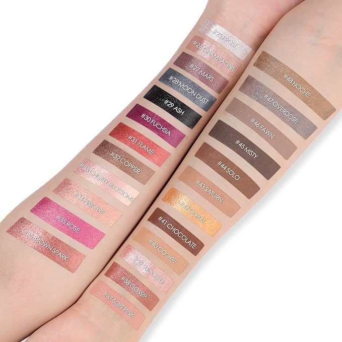 FOCALLURE Shimmer and Matte Cream Eyeshadow Stick,Smooth Brilliant Eye Brightener Pencil for Women,Long Lasting Waterproof Eye Shadow and Liners Makeup,SOFT PINK