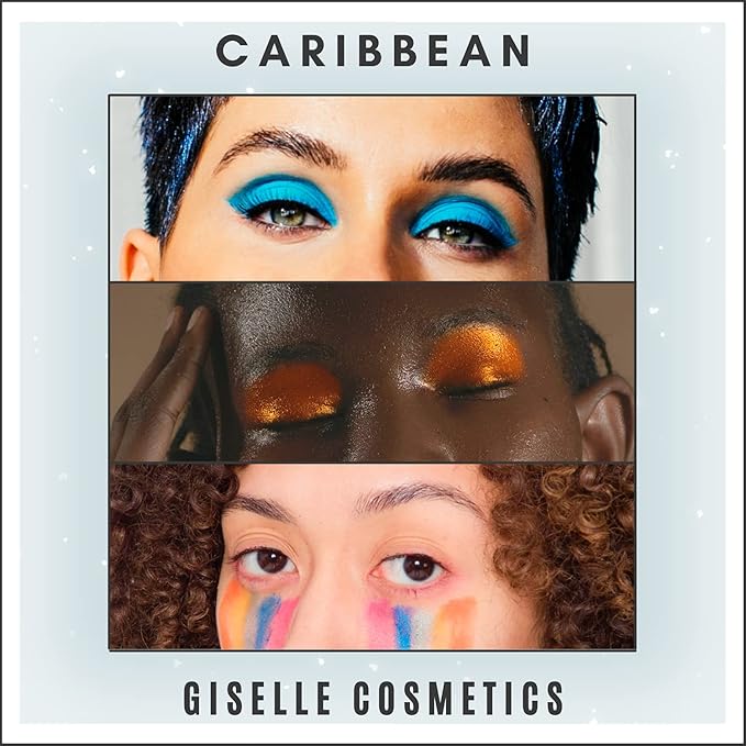 Loose Mineral Eyeshadow and Contouring Palette - Caribbean 8 Shade Set