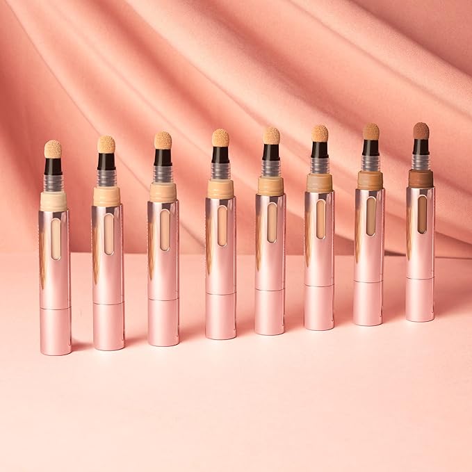 Mally Beauty - The Plush Pen Brightening Concealer Stick - Medium - Hydrating Turmeric, Vitamin E, and Hyaluronic Acid Infused Formula - Medium Buildable Coverage with a Natural, Smooth Finish