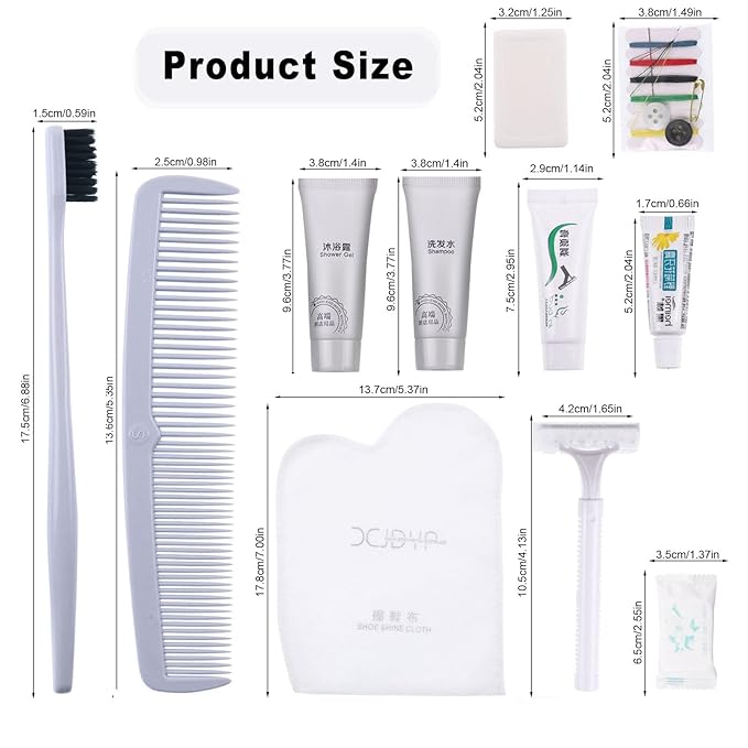 Hygiene Kit, Hygiene Kit Bulk, The Travel Hygiene Kit Is Fully Equipped, Individually Packed, Easy To Carry, Convenience Kits Suitable For Hotel, Home, Camping, Travel (PACK-25)