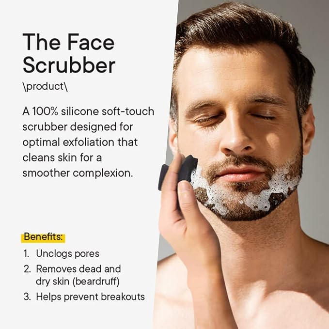 VWMYQ Face Scrubber 2 Pack Face Scrubber Silicone Face Scrubber for Men Facial Cleansing Brush Silicone Face Wash Brush Manual Waterproof Cleansing Skin Care Face Brushes for Cleansing and Exfoliating