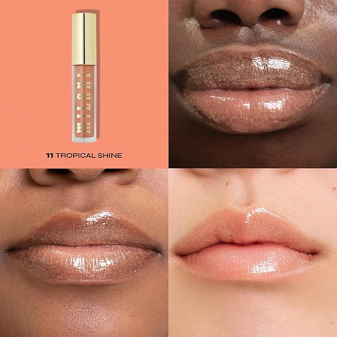 Milani Keep It Full Nourishing Lip Plumper - Tropical Shine (0.13 Fl. Oz.) Cruelty-Free Lip Gloss for Soft, Fuller-Looking Lips