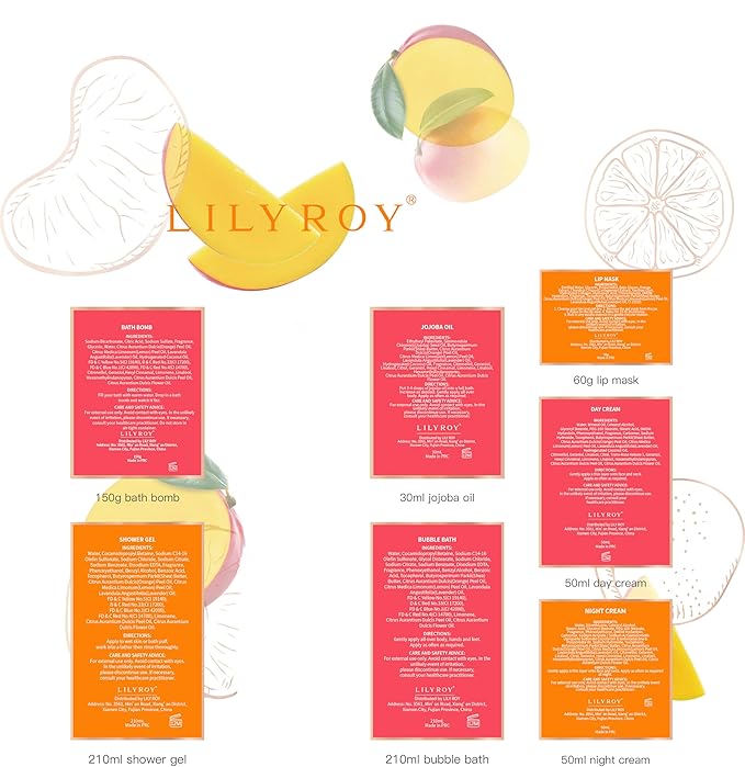 Mother's Day Gift for Mom - Luxury 20-Piece Tropical Spa Gift Set for Women, Bath & Body Care Kit with Shower Gel, Makeup Bag | Christmas, Valentine's, Birthday, Relaxation Gift for All Occasions