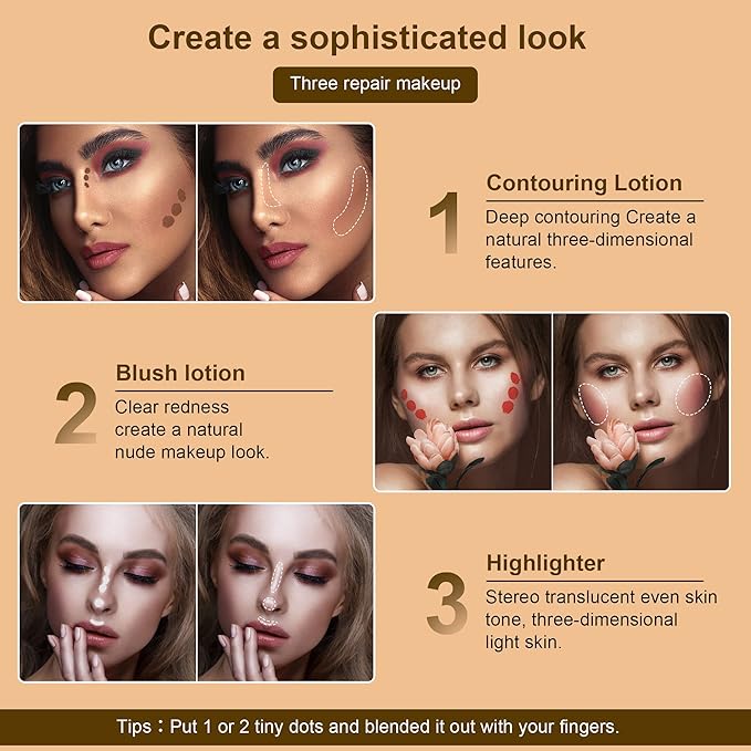 Liquid Highlighter Beauty Wand, Highlight Stick with Cushion Applicator for Easy Blending Long-lasting and Smooth Shimmer Finish Makeup Stick(#05 Pearl White)