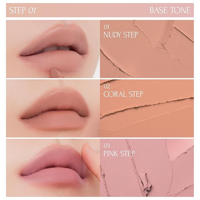 Tie Up Cover Tint - Waterproof & Long Lasting Lip Stain for Women - Korean Base Nude Tint Stick - Kbeauty Matte Gloss - Mood Color Changing (04 FADED FIG, 0.2 Fl oz)