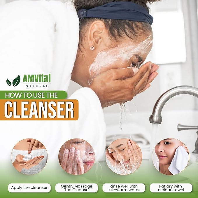 Turmeric Face Wash - Turmeric Facial-Cleanser with Aloe Vera, Vitamin E, and Natural Extracts - Lightweight Daily Gel Face Wash for All Skin Types - 120ml