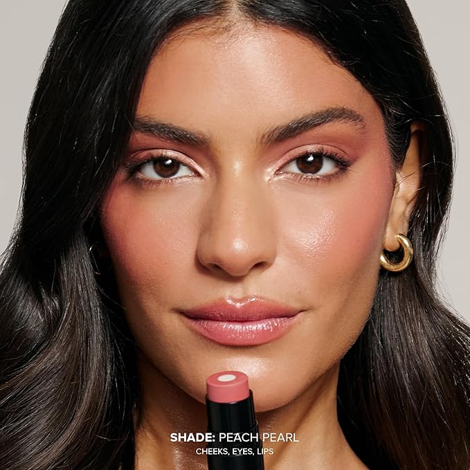 Nudies Matte + Glow Core All Over Face Blush Color - Peach Pearl