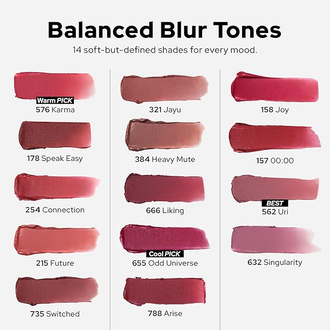 Unseen Blur Lip Tint Long-Lasting Stain, Blendable 3.2g (Odd Universe, 3.2)