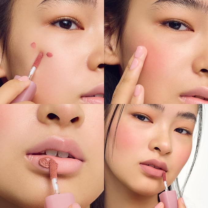 COLORGRAM NUDE BLUR TINT 09 RED BOMB | Soft Velvet Matte Liquid Lipstick & Cheek Tint | Lightweight Blurring Tint for a Smooth & Airbrushed Finish | Long-Lasting & Non-Sticky Formula