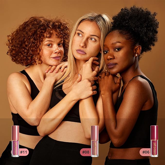 12 Colors Matte Liquid Lipstick Kit, Long Lasting Lip Tint, Waterproof Lip Stain, Non-Stick Cup Quick-dry Velvet Nude to Red Lipstick Makeup Set, Up to 24H Wear (SET B)