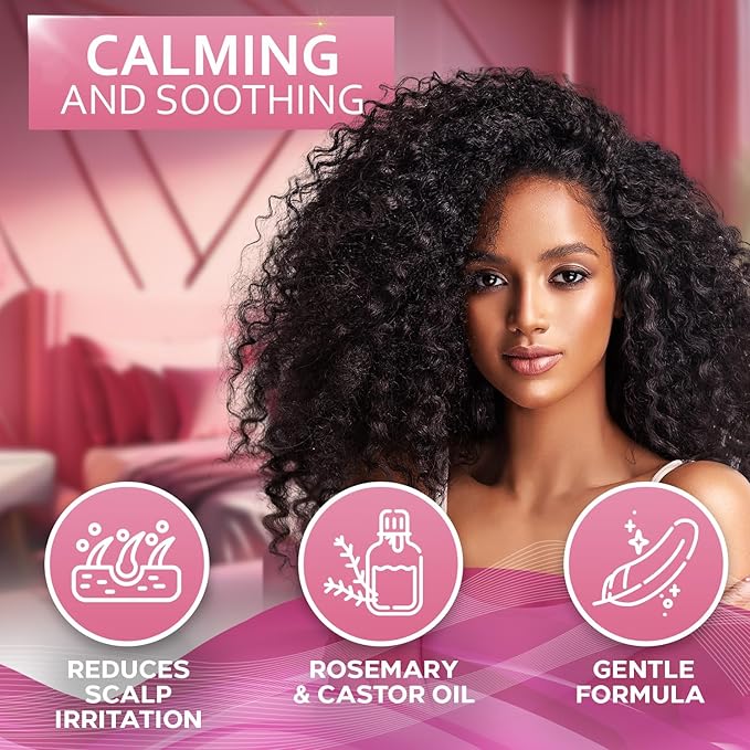 Rice Water Spray for Hair - With Rosemary, Biotin and Castor Oil - Tonic for Women and Men with Thinning Hair - Fermented Thickening Treatment to Fight Hair Fall - Daily Strengthening Leave In Formula