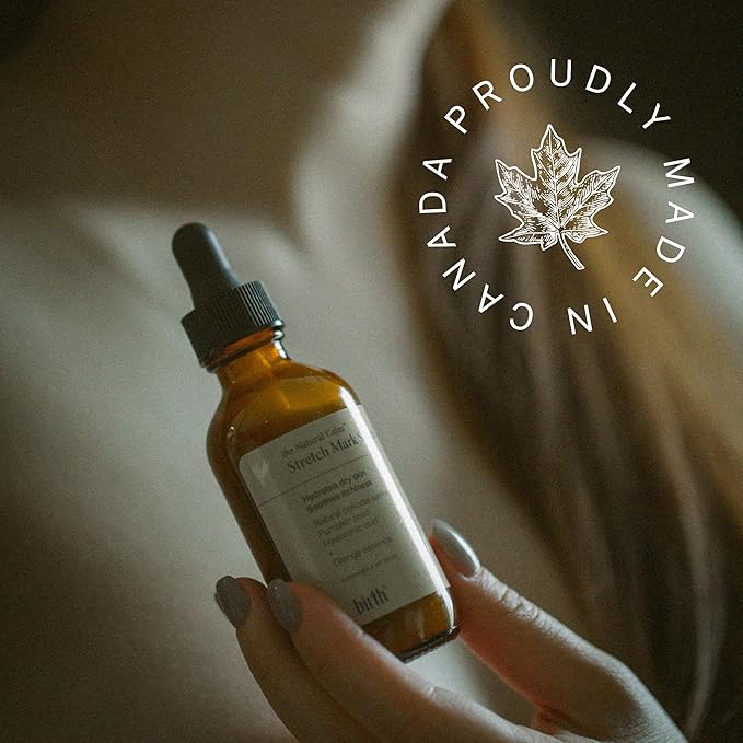 Birth Skincare Stretch Mark Serum for Pregnancy and Postpartum. Natural and safe for sensitive skin and all skin types. šššš š¢š§ ššš§ššš, 2oz | 59 ml
