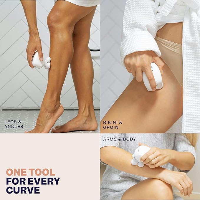 FlexSeries Electric Razor for Women - Silk Smooth Legs, Body Hair, & Pubic Shaver - for Private Area, Sensitive Skin, Bikini Trimmer