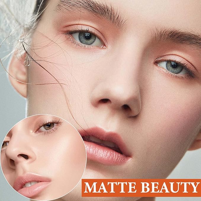 Oil Control Loose Face Powder,Translucent Setting Powder With a Powder Puff Long Lasting Makeup Covering Blemishes Brightens Skin Tone,Natural Matte Loose Powder for Women(2)