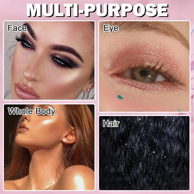 White Highlighter Makeup Palette Face Highlighter Powder Iluminadores De Maquillaje Narutal Shimmer Glitter Highlighter Contour Powder Makeup Palette-04 Ginger Color