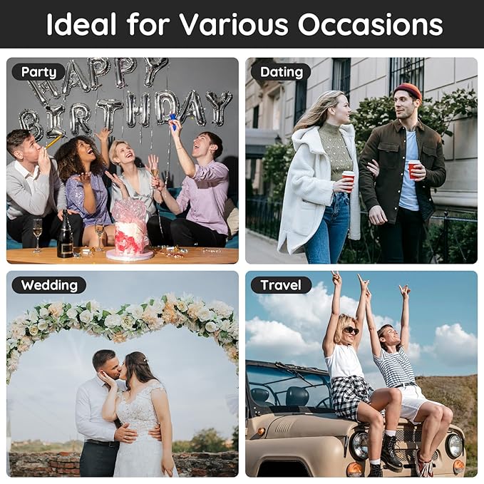 Segbeauty Travel Perfume Bottle Refillable, Empty Mini Portable Perfume Atomizer with Funnel, 5 Set of 10ML Glass Spray Bottle Fine Mist Leak-proof Sprayer Travel Sample Bottles for Cologne Fragrance