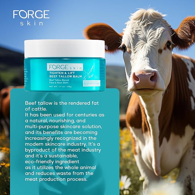 Original Tighten and Lift Cream Beef Tallow for Skin Women |Grass Fed Beef Tallow and Honey Balm for Face | Under Eye Firming Cream Tightening Lifting Sagging Skin Beef Tallow Moisturizer
