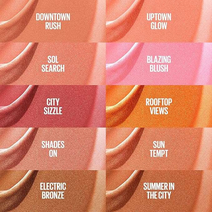 Maybelline Sunkisser Multi-Use Liquid Blush and Bronzer, Blendable, Longwear, Glowy Make Up, Electric Blush, 1 Count