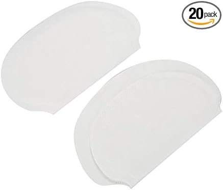 for Under Breasts, Disposable Underarm Sweat Absorbent Pads Unisex Cotton Armpit Sweat Guard (20PCS)