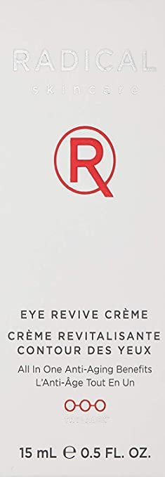 Radical Skincare Eye Revive Creme - 4 in1 Anti-Aging Solution Combats Wrinkles, Dark Circles, Puffiness, & Fine Lines - For All Skin Types Including Sensitive Skin - Paraben Free (0.5 Fl Oz, 2 Pack)