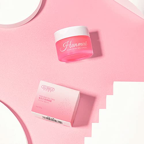 2Pcs Hunmui face primer pore base gel cream，Magical perfecting base face primer under foundation Anti-Aging WrinklesShrink Pore Remove Fine LinesExfoliatingAnti-Oxidation