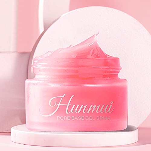 2Pcs Hunmui face primer pore base gel cream，Magical perfecting base face primer under foundation Anti-Aging WrinklesShrink Pore Remove Fine LinesExfoliatingAnti-Oxidation
