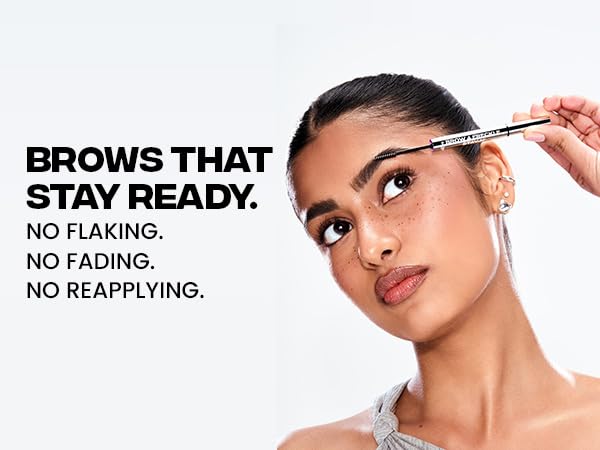 Sacheu Brow & Freckle STAY-N Tinted Eyebrow Gel & Faux Freckle Pen — 2-in-1 Longwear Water Resistant Brows Tint, Cruelty-Free & Vegan, Blonde Roast