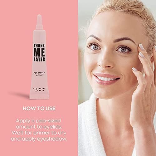 Elizabeth Mott - Thank Me Later Eye & Face Matte Primer for Long-Lasting Power Grip Makeup, Shine & Oil Control, Pore Minimizer, Hides Wrinkles, Prevent Creasing for All-Day Eye Makeup Wear-10g & 30g