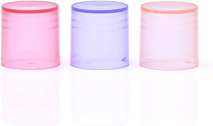30 Pieces Multicolor Empty Lip Balm Container Tubes Lip Balm Empty Container Clear Tubes with Twist Bottom and Top Cap(Color Random)