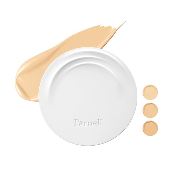 Parnell Cicamanu Serum Cushion - Moisturizing Foundation for Soothing, Coverage, Glass Skin and Lightweight for Sensitive and Dry Skin Pearl Skin (0.52 Fl Oz) (#21 Fair Ivory)