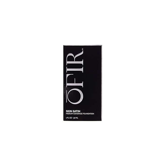 OFIR Skin Satin Medium Coverage Foundation | Vegan | Blue Light Protection | Non-Creasing | 1 FL OZ | (Cumin - Medium Cool Warm)