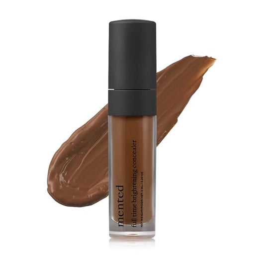 Mented Cosmetics Full-Time Eye Brightening Concealer for Women, Lightweight Full-Coverage Eye Makeup Concealer, Under Eyes Make Up Corrector, Blemishes & Contour, Clock In