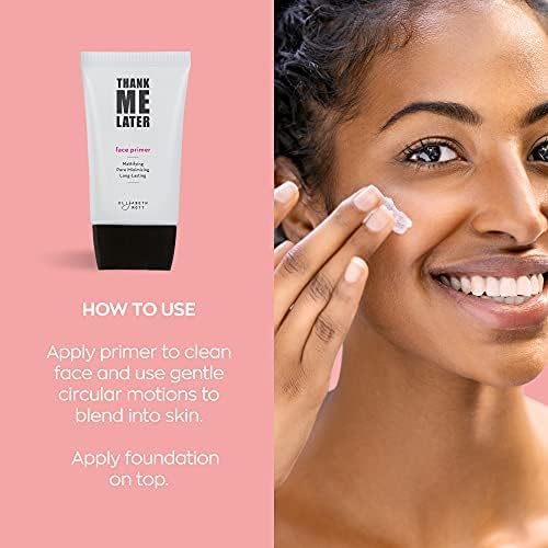 Elizabeth Mott - Thank Me Later Eye & Face Matte Primer for Long-Lasting Power Grip Makeup, Shine & Oil Control, Pore Minimizer, Hides Wrinkles, Prevent Creasing for All-Day Eye Makeup Wear-10g & 30g