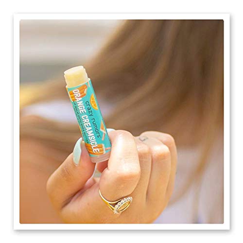 Crazy Rumors Orange Creamsicle Lip Balm. 100% Natural, Vegan, Plant-Based, Made in USA (1-Pack)