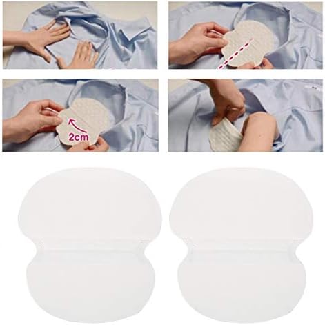 for Under Breasts, Disposable Underarm Sweat Absorbent Pads Unisex Cotton Armpit Sweat Guard (20PCS)