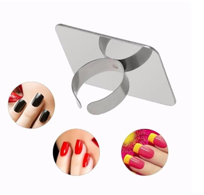 10pcs Manicure Spatula Nail-art Palette Stainless Steel Manicure Pallet Nail Art Ring Stainless Steel Pallet