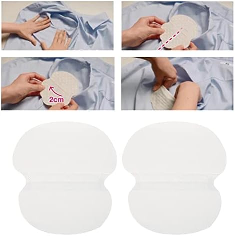 for Under Breasts, Disposable Underarm Sweat Absorbent Pads Unisex Cotton Armpit Sweat Guard (10PCS)