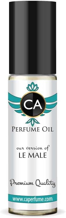 CA Perfume Impression of Le Male For Men Fragrance Body Oil Roll-On 0.3 Fl Oz/10ml