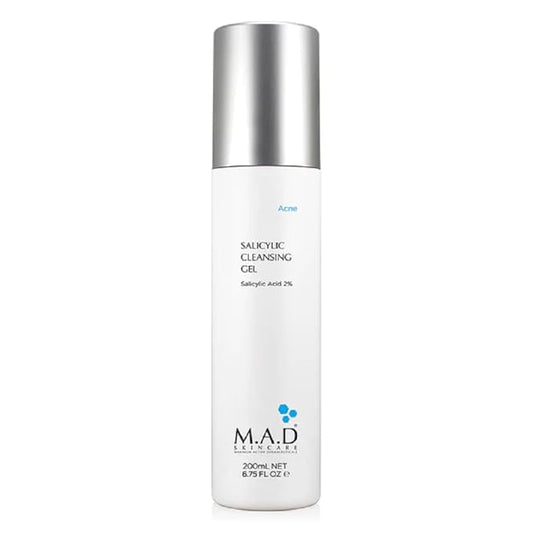 M.A.D Skincare Salicylic Cleansing Gel - Acne Facial Wash 6.75 oz.