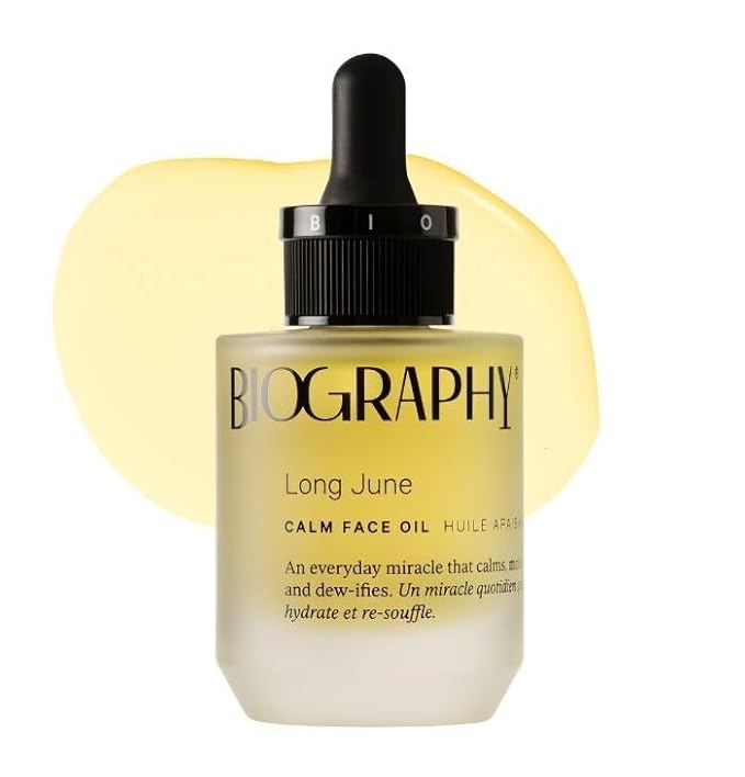 Biography Long June Quieting Face Oil, 30ml - Natural Smoothing & Clarifying Dry Oil. Clarifying, Moisturizing & Hydrating Beauty Facial Oil for Women w/Camellia, Vitamin E & Marula