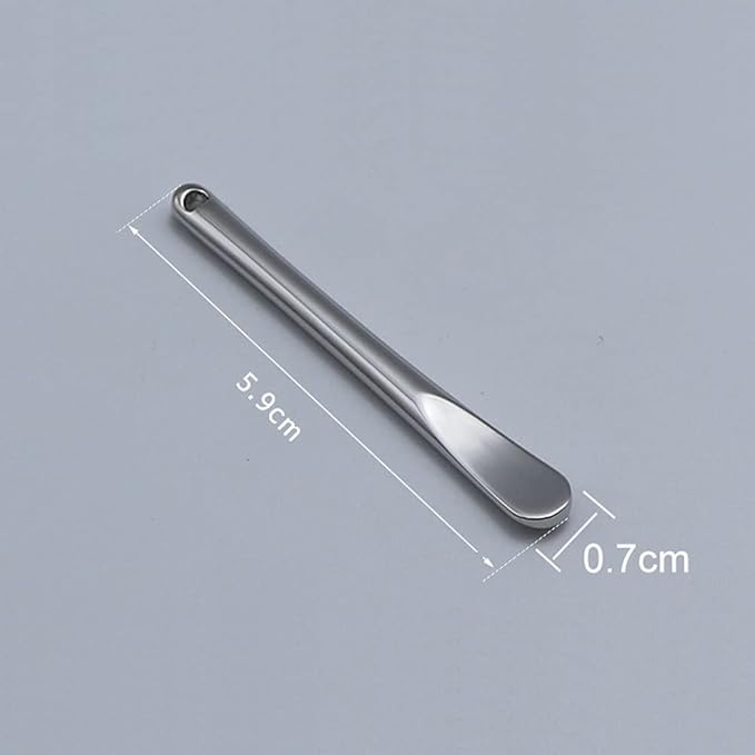 3 Pieces Zinc Alloy Makeup Spatula Eye Cream Spoon Beauty Scoop Mini Spoon Makeup Beauty Spoons Mini Cosmetic Skincare Spatula for Cream Lotions, Cylindrical Handle Type, Golden, Silver, Rose-Gold