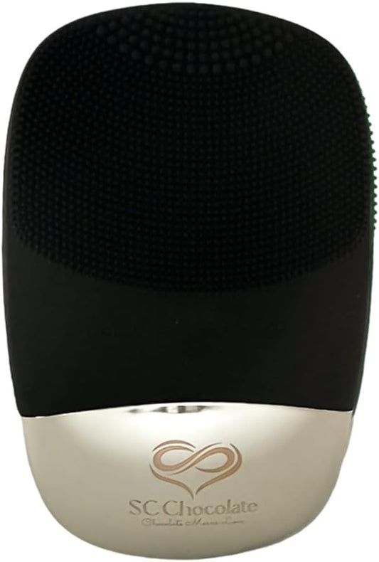Facial Cleansing Brush | 3-in-1 Electric Face Scrubber | USB Rechargeable Face Cleansing Brush | IPX7 Waterproof | Blackhead Remover | Deep Cleansing & Exfoliating (Black)