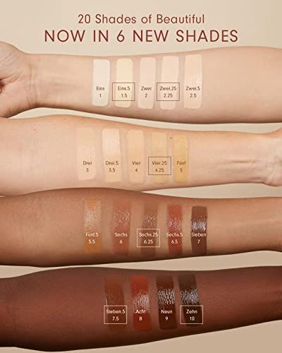 Monika Blunder Beauty - Blunder Cover Foundation Concealer - Shade 9 - Neun - Deep/Dark Warm Neutral Undertones - Clean Beauty, All-In-One, Cruelty-Free, Vegan - 0.62 oz