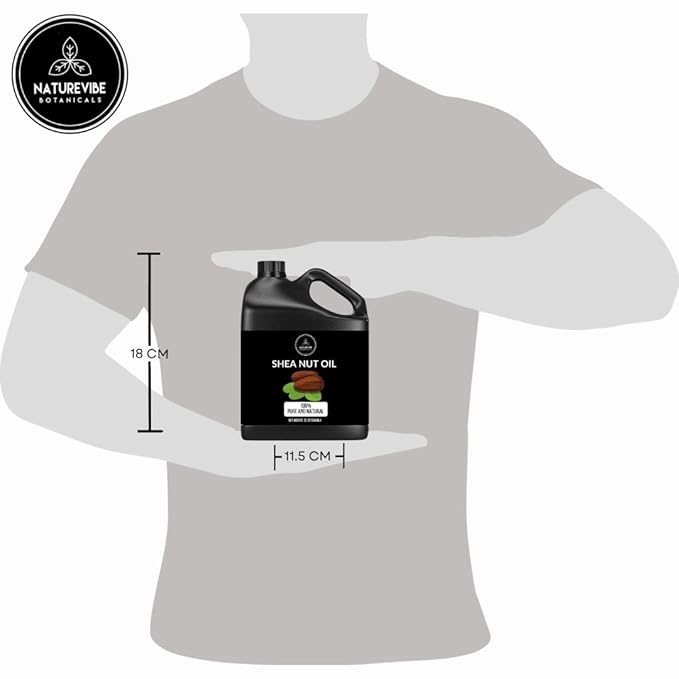 Naturevibe Botanicals Shea Nut Oil 32 Ounces | 100% Pure and Natural | Great for Skin Care and Hair Care