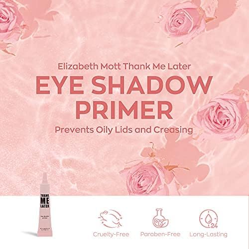 Elizabeth Mott - Thank Me Later Eye & Face Matte Primer for Long-Lasting Power Grip Makeup, Shine & Oil Control, Pore Minimizer, Hides Wrinkles, Prevent Creasing for All-Day Eye Makeup Wear-10g & 30g